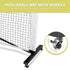 Portable 6.7m Pickleball Net Set – Heavy Duty Metal Frame with Wheels