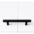 Queen Wall Bed in White Gloss – Space Saving Murphy Bed Kit with Black Door Handle