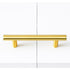Single Wall Bed in White – Space Saving Murphy Bed Kit with Gold Door Handle
