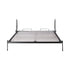 Queen Wall Bed in White – Space Saving Murphy Bed Kit with Gold Door Handle