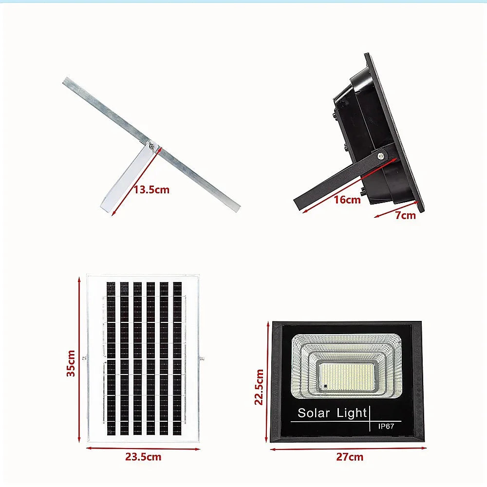 60W LED Solar Flood Light with Motion Sensor – Outdoor Security Lighting