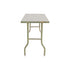Stainless Steel Kitchen Bench Folding Commercial Prep Work Table 122x61cm