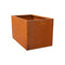 Corten Steel Planter Box 62x40x39cm Outdoor Garden Raised Bed Rust Finish