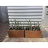 Corten Steel Planter Box 62x40x39cm Outdoor Garden Raised Bed Rust Finish