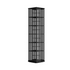 360 Rotating Bamboo Bookshelf Black Storage Display Rack with 6 Shelves