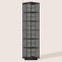 360 Rotating Bamboo Bookshelf Black Storage Display Rack with 6 Shelves