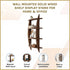 Wall Mounted Solid Wood Shelf Display Stand for Home & Office