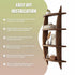Wall Mounted Solid Wood Shelf Display Stand for Home & Office