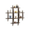 90x90cm Solid Wood Wall Mounted Display Shelf Antique Style Decor