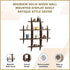 90x90cm Solid Wood Wall Mounted Display Shelf Antique Style Decor