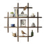 90x90cm Solid Wood Wall Mounted Display Shelf Antique Style Decor
