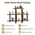 90x90cm Solid Wood Wall Mounted Display Shelf Antique Style Decor