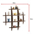 90x90cm Solid Wood Wall Mounted Display Shelf Antique Style Decor