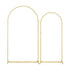 Arch Backdrop Stand with White & Yellow Cover Set for Weddings Events