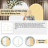 Arch Backdrop Stand with White & Yellow Cover Set for Weddings Events