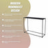 Modern Console Table for Entryway Hallway Living Room Storage
