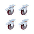 4 Pack 5 Inch Heavy Duty Locking Caster Wheels Swivel Plate Castors