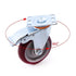4 Pack 5 Inch Heavy Duty Locking Caster Wheels Swivel Plate Castors