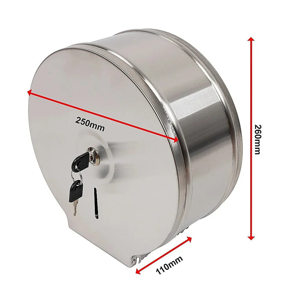 304 Stainless Steel Toilet Paper Dispenser Roll Tissue Holder