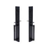 Matte Black Double Door Handle Set Dummy Front Entry Deadbolt Lock