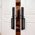 Matte Black Double Door Handle Set Dummy Front Entry Deadbolt Lock