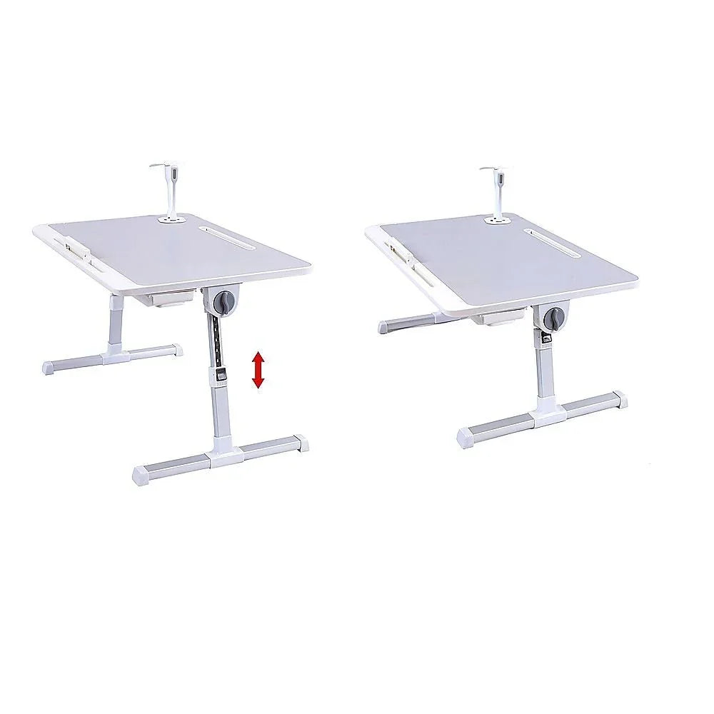 Adjustable Laptop Table Stand Lap Bed Tray for Home Office Use
