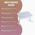 Adjustable Laptop Table Stand Lap Bed Tray for Home Office Use