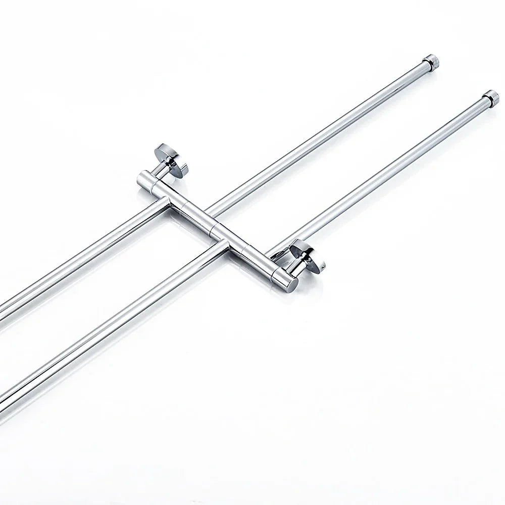 Swivel Towel Rail Chrome Stainless Steel Wall Mounted Bath Rack