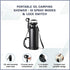 Portable 12L Camping Shower with 10 Spray Modes and Lock Switch, Black