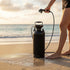 Portable 12L Camping Shower with 10 Spray Modes and Lock Switch, Black