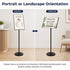 A3 Premium Floor Poster Stand Adjustable Height Business Menu Display Pedestal Sign