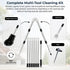 4M Telescopic Gutter Cleaning Tool Kit with Adjustable Pole, Gutter Brush & Gutter Rake