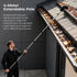 4M Telescopic Gutter Cleaning Tool Kit with Adjustable Pole, Gutter Brush & Gutter Rake