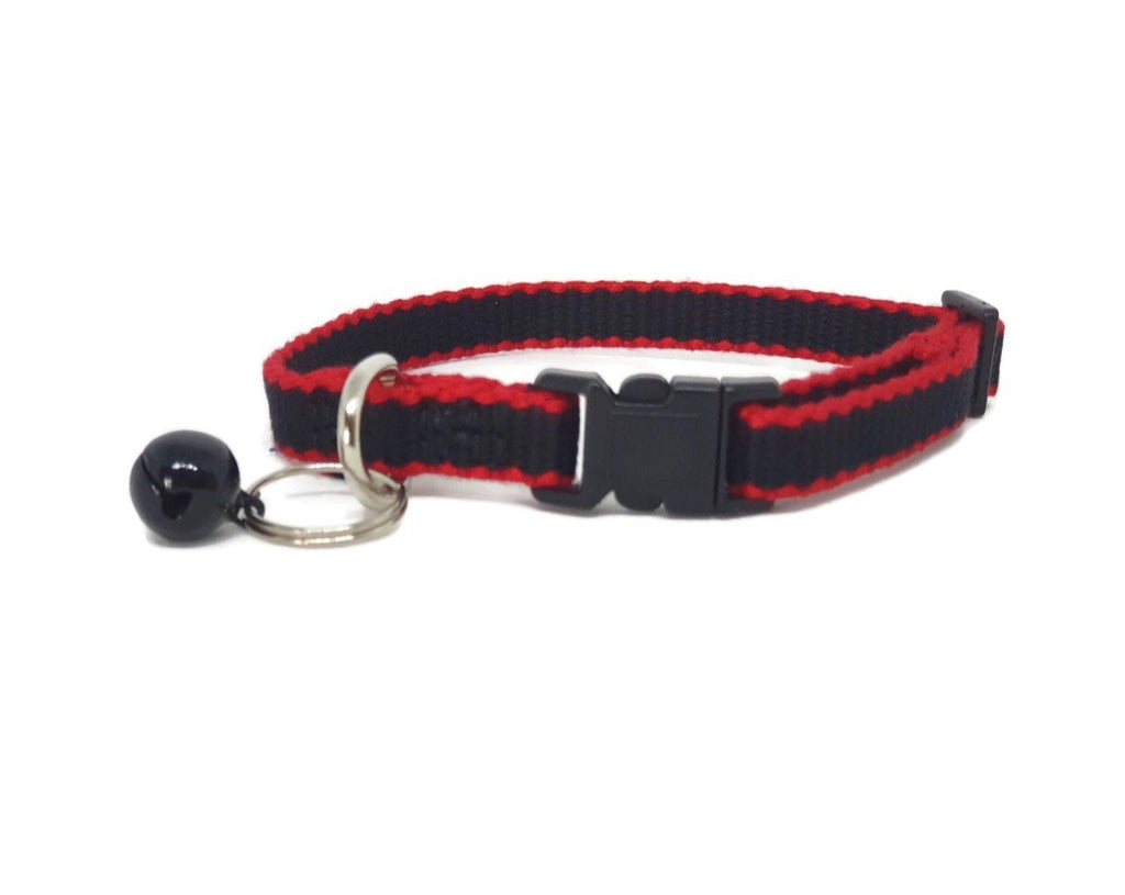 100% Pure Bamboo Fibre Cat Collar Plastic Buckle Black -