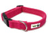 100% Pure Bamboo Fibre w/Fleece Lining Dog Collar Plastic Buckle -  Large Pink