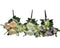 bulk 12 Artificial Pastel Blooms Floral Bunch Assort 44cm