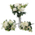 bulk 12 Artificial Elegant White Floral Bunch 3 Asst 44cm