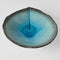 Bowl Shallow Leaf Shape 25cm Sky Blue Glaze