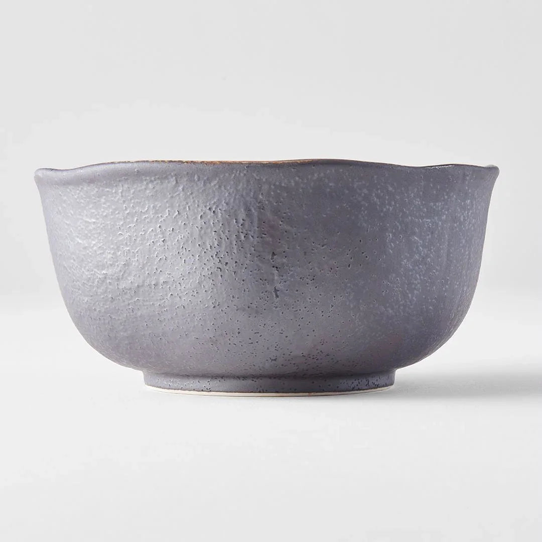 Bowl Organic 14.5cm Akane Grey Glaze