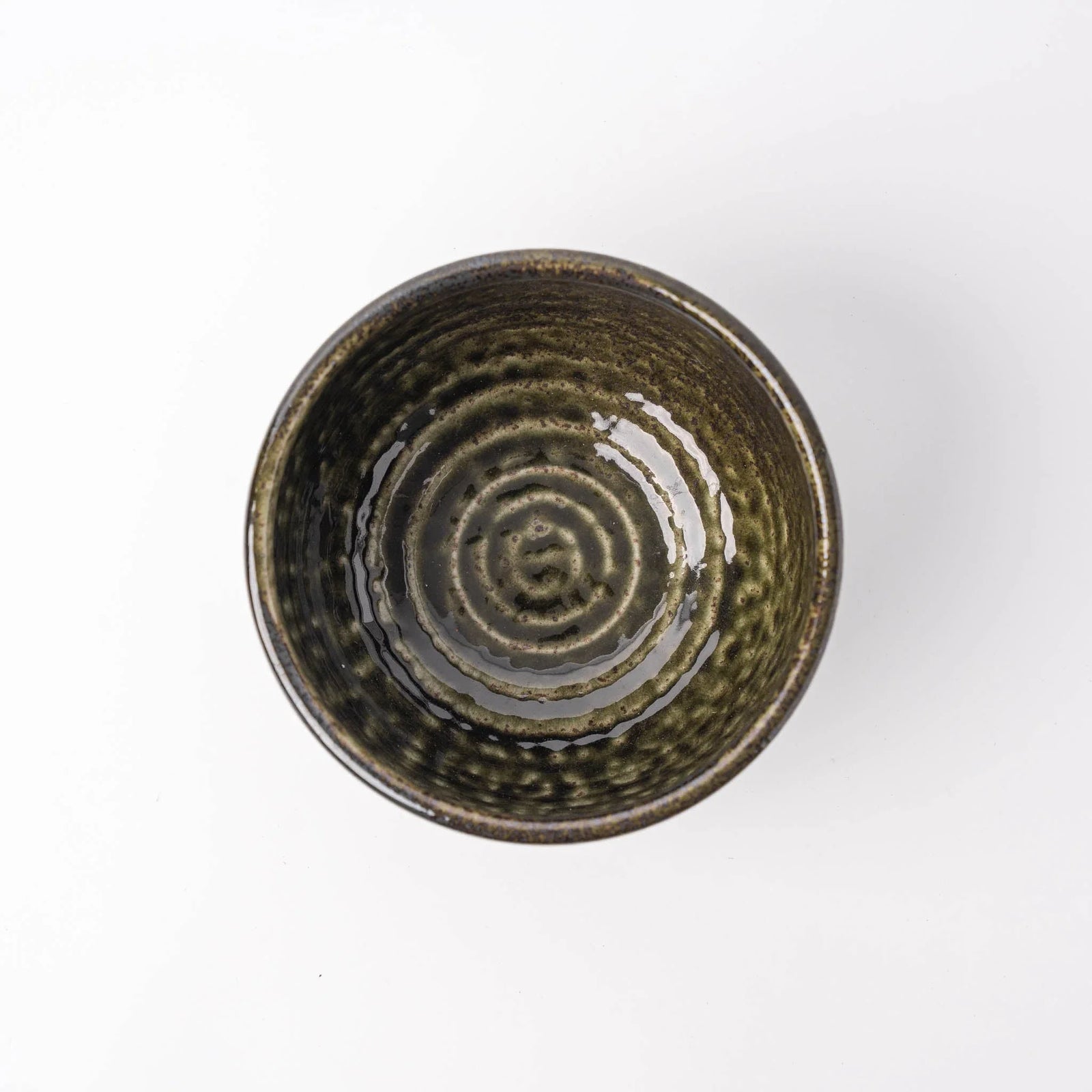 Udon Bowl 16cm Black Moss Glaze