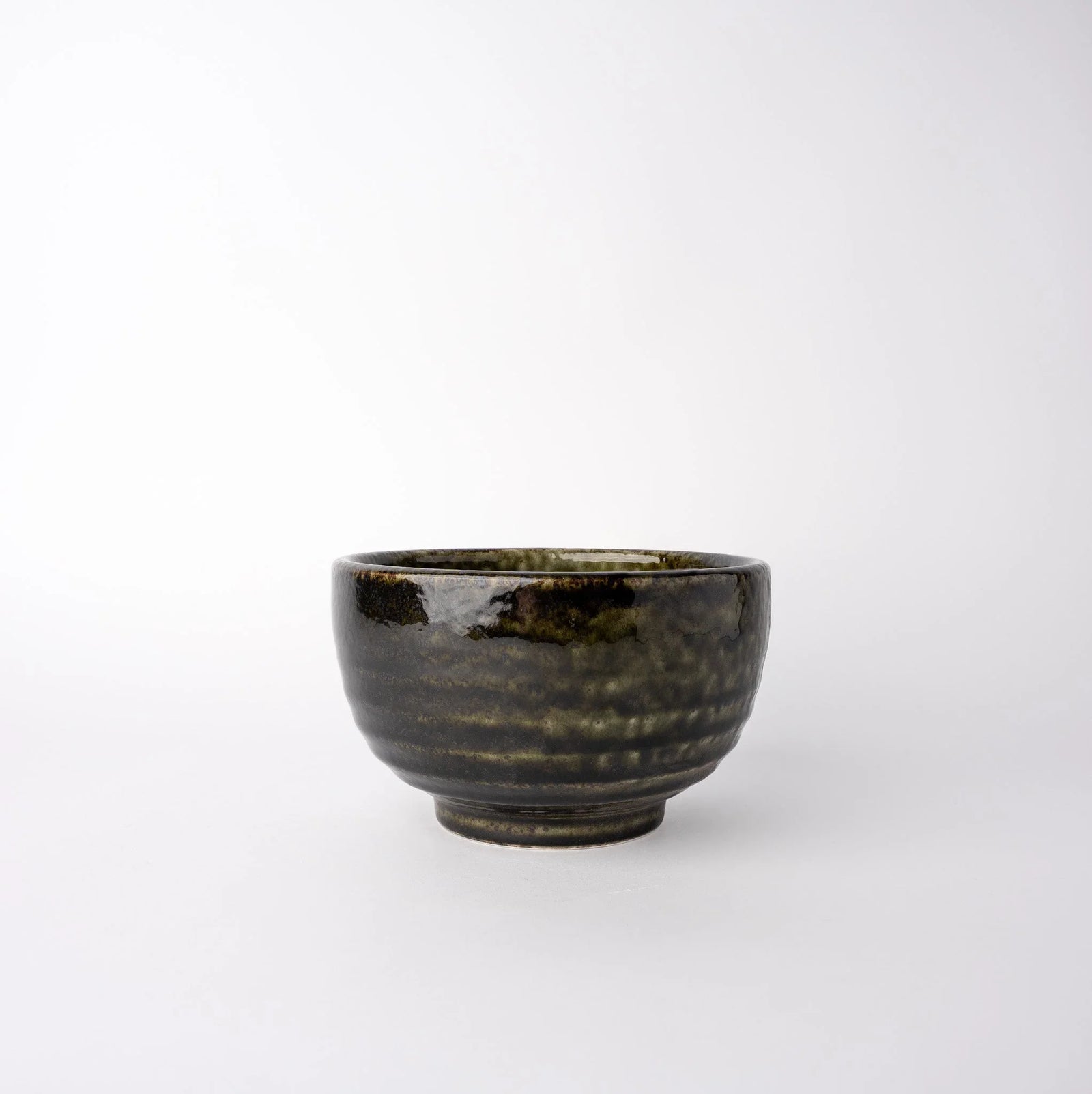 Udon Bowl 16cm Black Moss Glaze