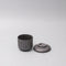 Cup Chawanmushi 170ml Matt Black Stripe Glaze