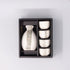 Sake Set for Four 330ml White Abacus Glaze