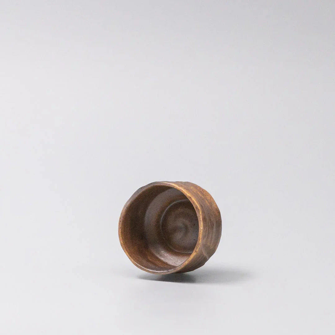 Sake Cup Ochre Glaze