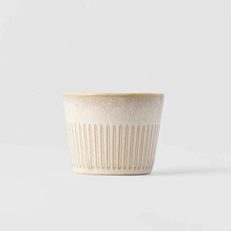 Cup Soba 175ml Ridged Alabaster Glaze