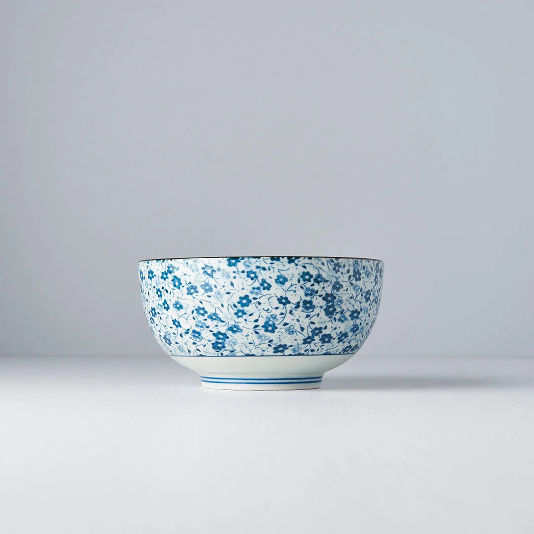 Bowl 16cm Blue Daisy Glaze