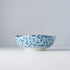 Bowl Organic Shape 20cm Blue Daisy Glaze