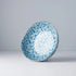 Bowl Organic Shape 20cm Blue Daisy Glaze
