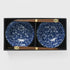 Bowl Set 2pcs with Chopsticks Indigo Dragonfly Design