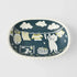 Bowl Oval 22.8cm Cat Clothes